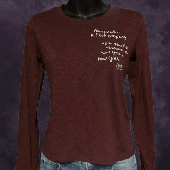 Abercrombie Burnout Crop Top - Picture 1 of 7